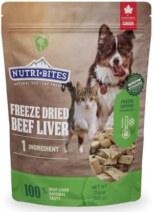 Nutri Bites Freeze Dried Beef Liver Dog & Cat Treats