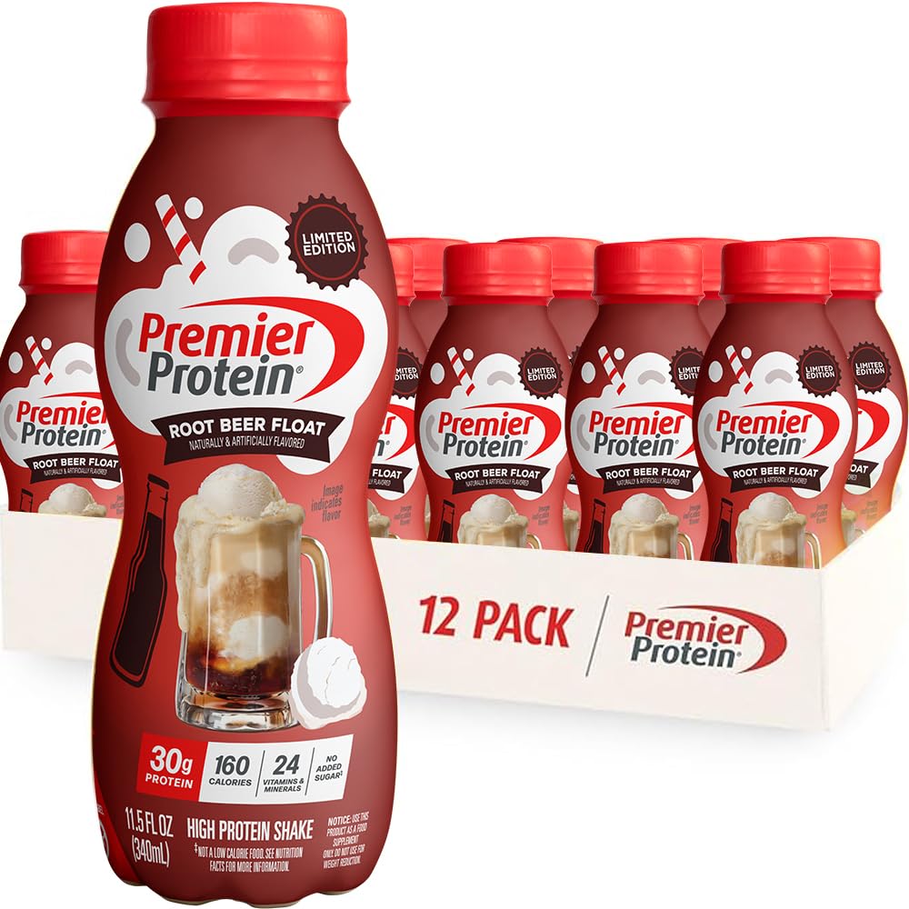Premier Protein Shake, Caramel, 30g Protein, No Added Sugar, 24 Vitamins & Minerals to Support Immune Health, 11.5 fl oz, 12 Pack (Packaging May Vary)