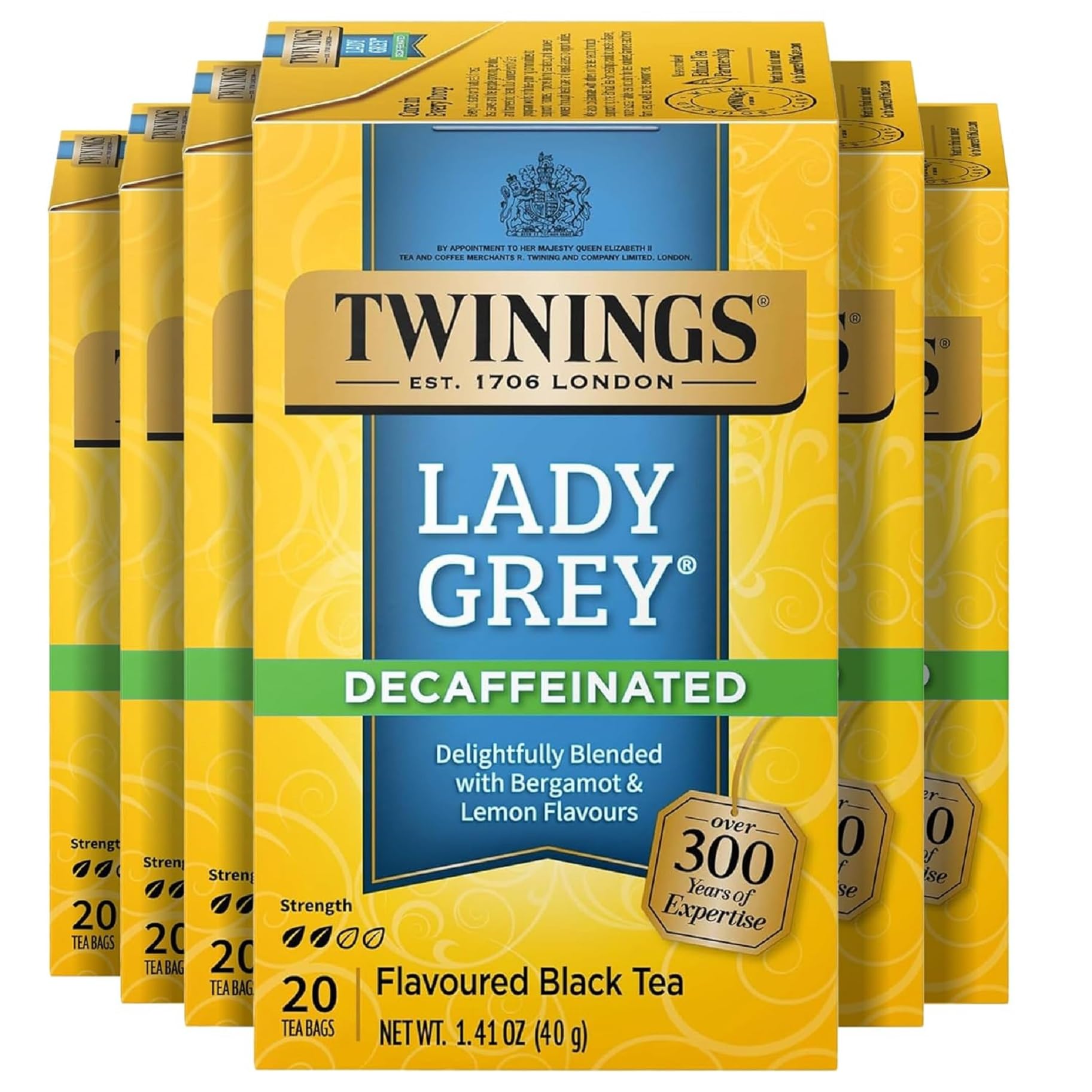 Twinings Lemon & Ginger Herbal Tea Individually Wrapped Bags, 100 Count (Pack of 1), Tangy Lemon, Spicy Ginger, Naturally Caffeine-Free, Enjoy Hot or Iced, 100 Teabags