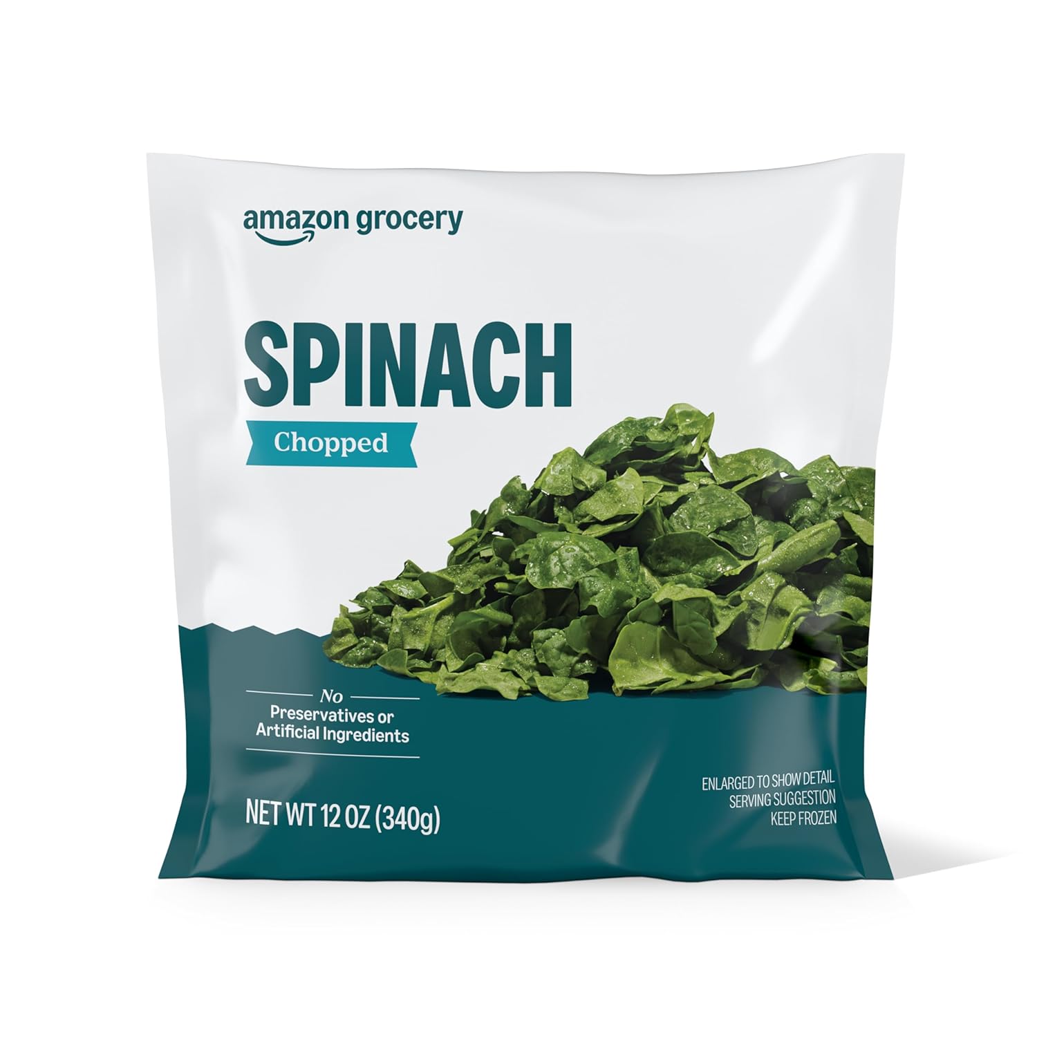 Amazon Grocery, Chopped Spinach, 12 Oz, Frozen (Previously Happy Belly, Packaging May Vary)