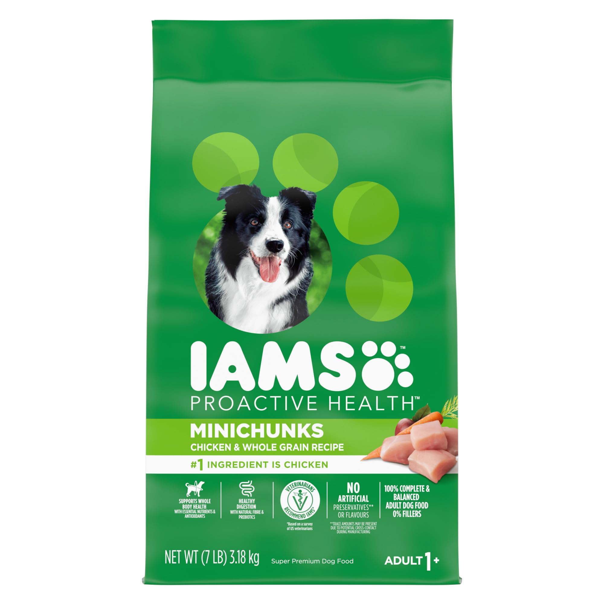 IAMS Proactive Health Minichunks Adult Dry Dog Food with Real Chicken, 30 lb. Bag