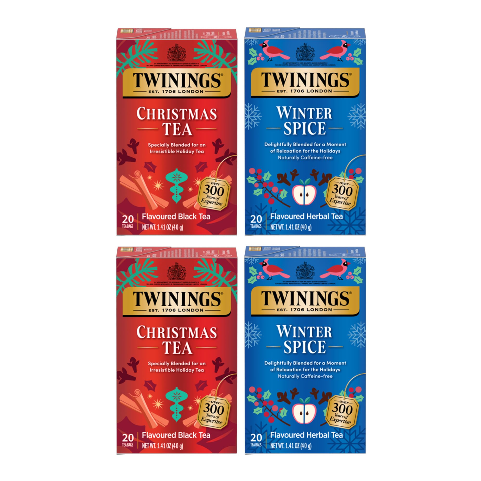 Twinings Lemon & Ginger Herbal Tea Individually Wrapped Bags, 100 Count (Pack of 1), Tangy Lemon, Spicy Ginger, Naturally Caffeine-Free, Enjoy Hot or Iced, 100 Teabags