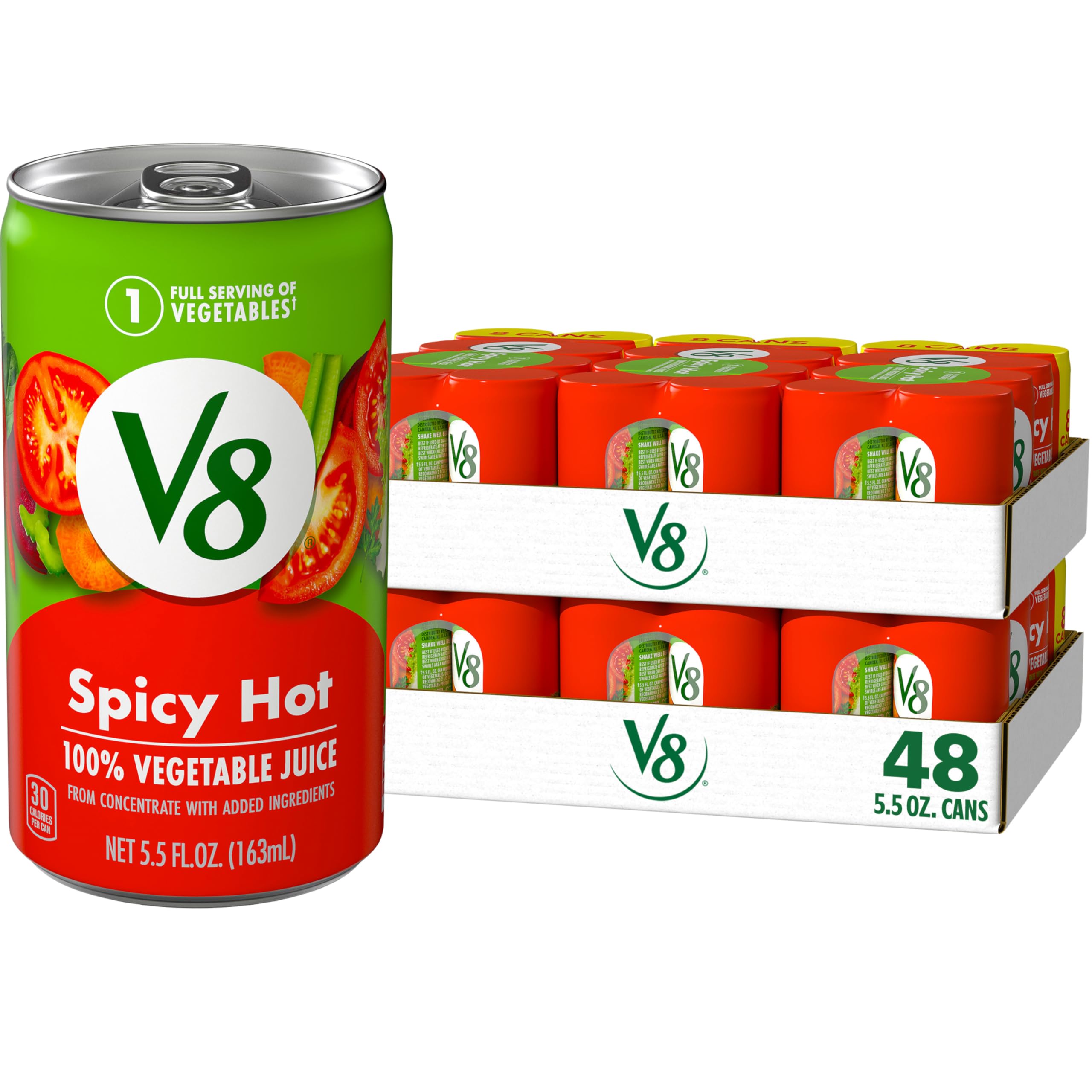 V8 Original 100% Vegetable Juice, 11.5 fl oz Can (24 Pack)