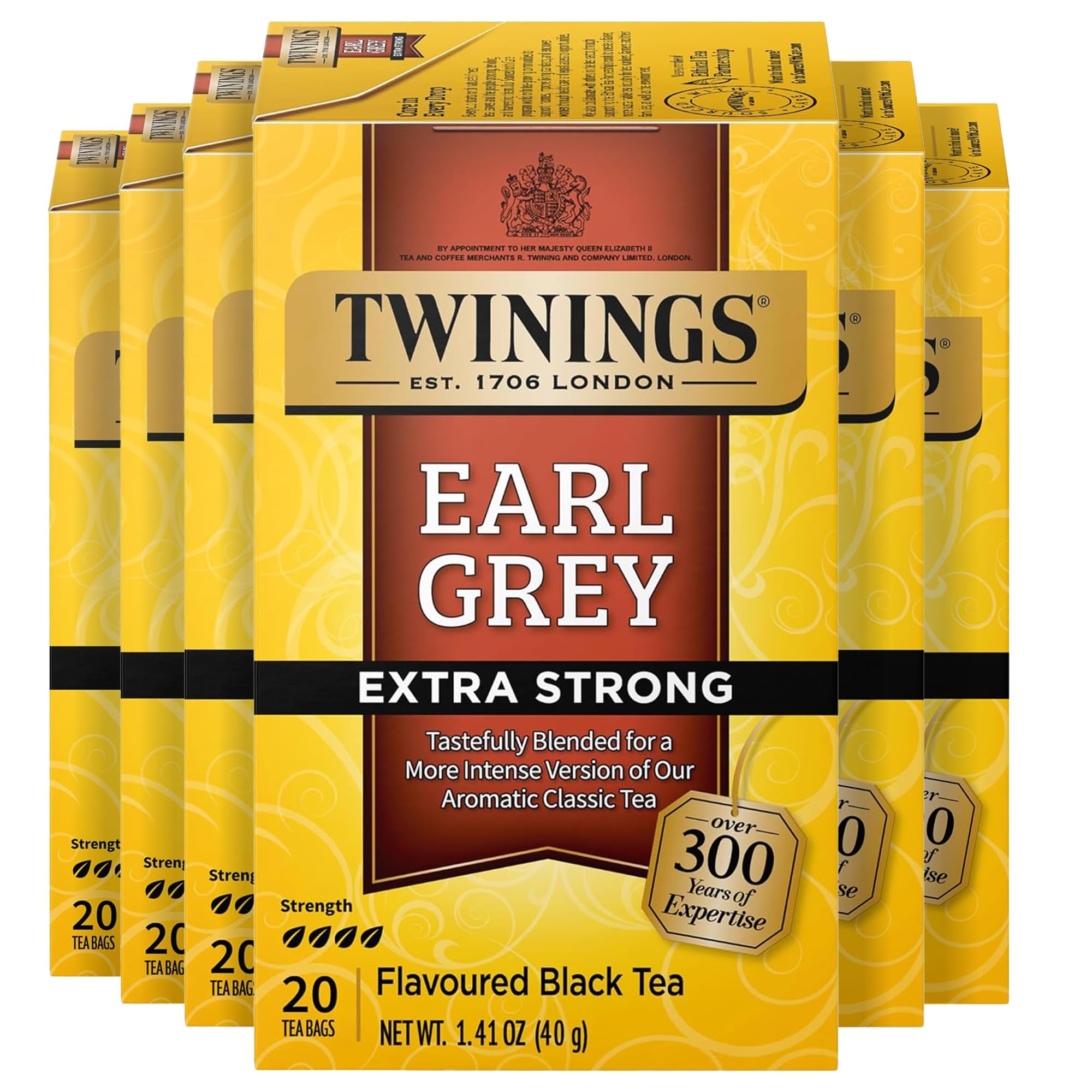 Twinings Lemon & Ginger Herbal Tea Individually Wrapped Bags, 100 Count (Pack of 1), Tangy Lemon, Spicy Ginger, Naturally Caffeine-Free, Enjoy Hot or Iced, 100 Teabags