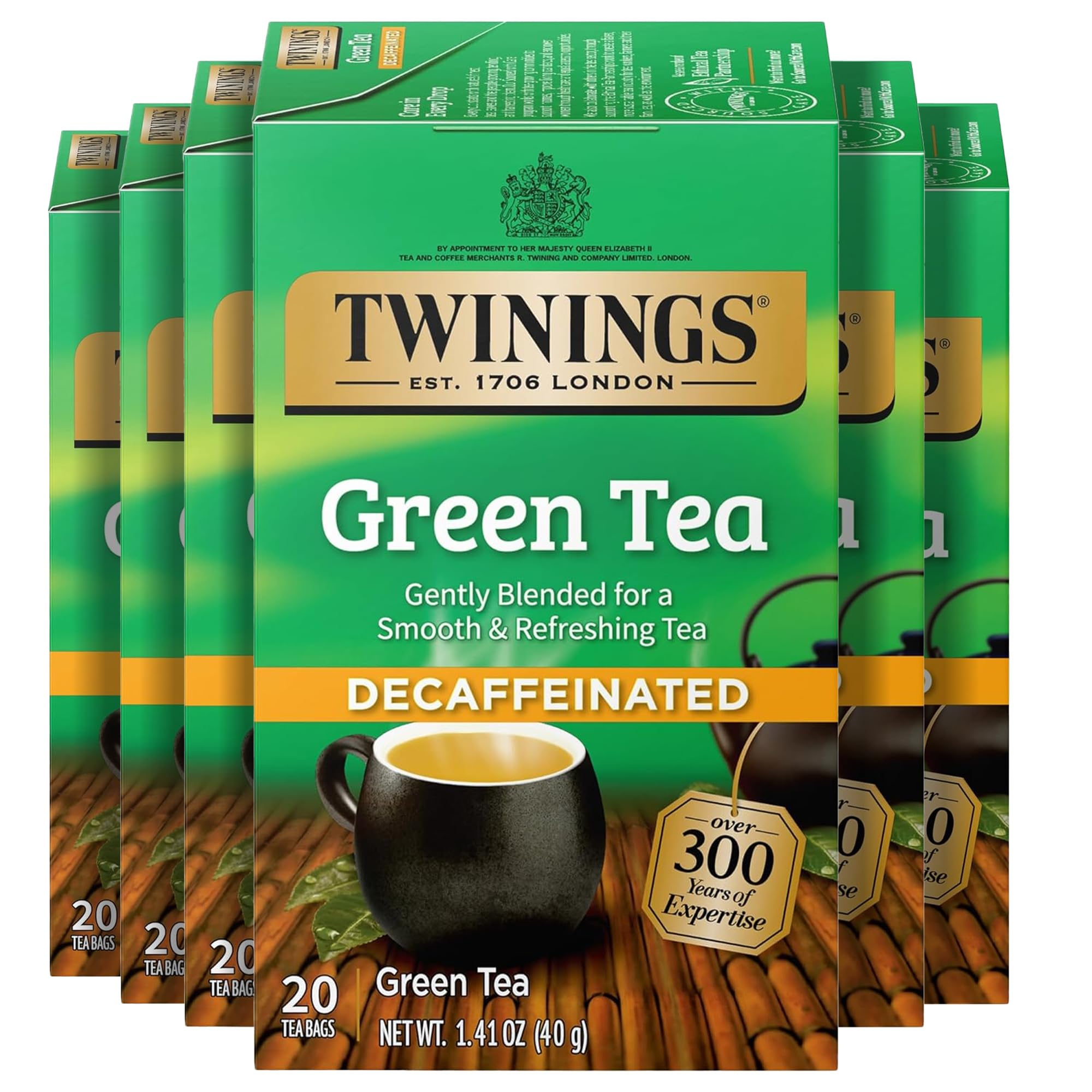 Twinings Lemon & Ginger Herbal Tea Individually Wrapped Bags, 100 Count (Pack of 1), Tangy Lemon, Spicy Ginger, Naturally Caffeine-Free, Enjoy Hot or Iced, 100 Teabags