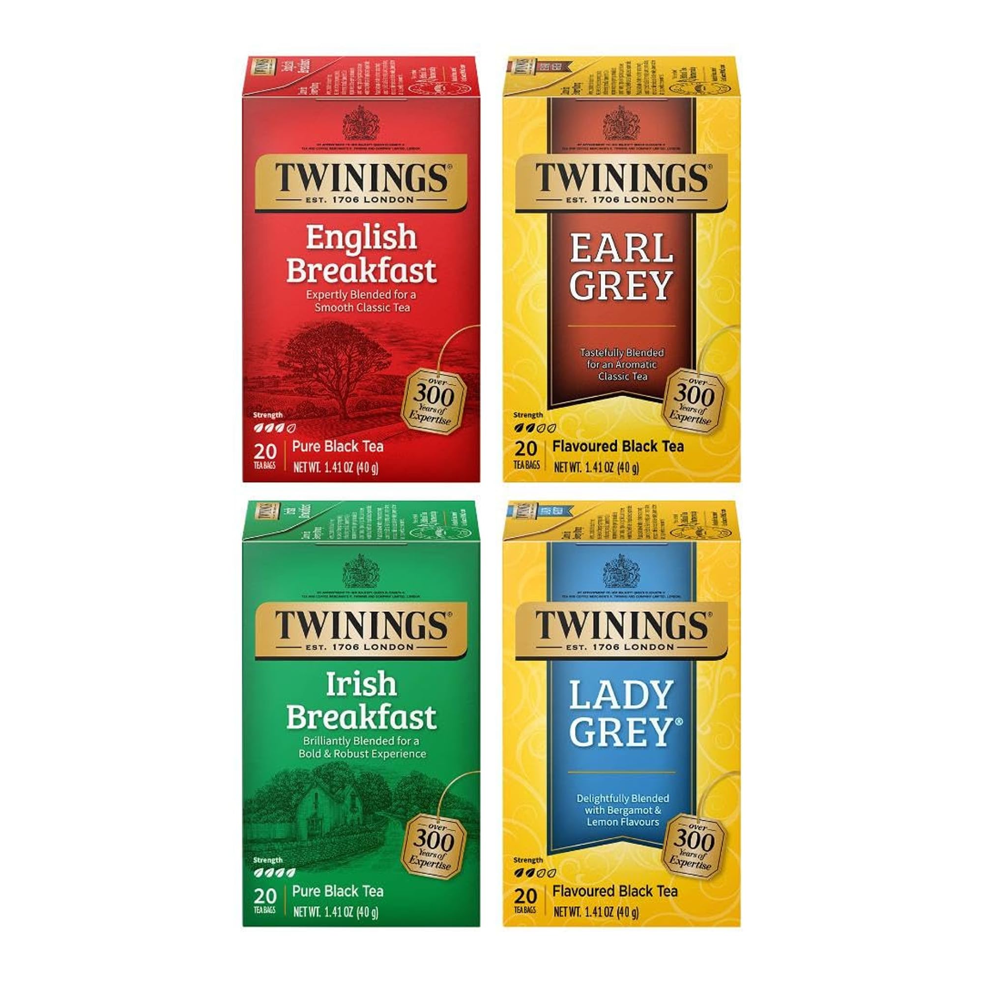 Twinings Lemon & Ginger Herbal Tea Individually Wrapped Bags, 100 Count (Pack of 1), Tangy Lemon, Spicy Ginger, Naturally Caffeine-Free, Enjoy Hot or Iced, 100 Teabags
