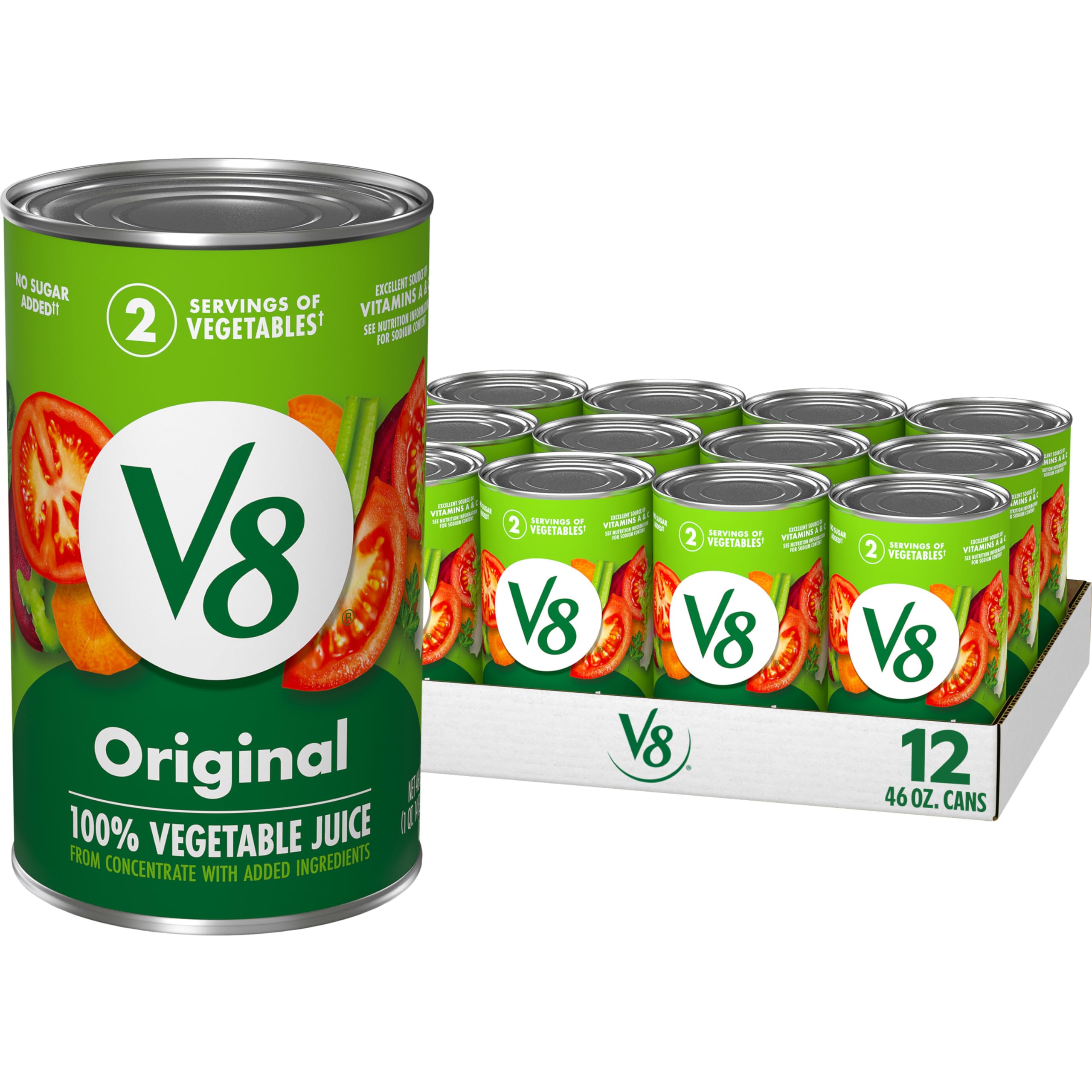 V8 Original 100% Vegetable Juice, 11.5 fl oz Can (24 Pack)