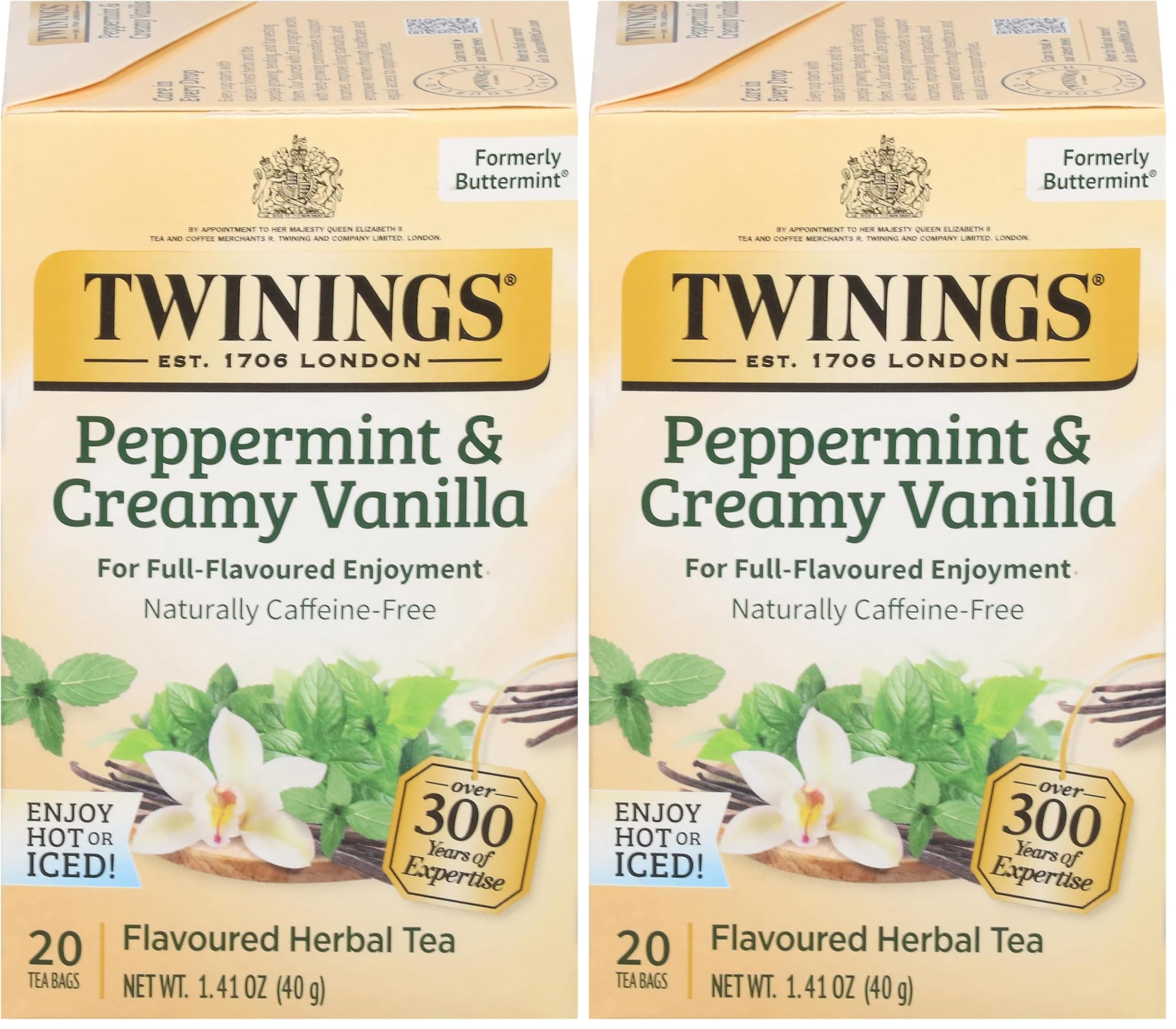Twinings Lemon & Ginger Herbal Tea Individually Wrapped Bags, 100 Count (Pack of 1), Tangy Lemon, Spicy Ginger, Naturally Caffeine-Free, Enjoy Hot or Iced, 100 Teabags