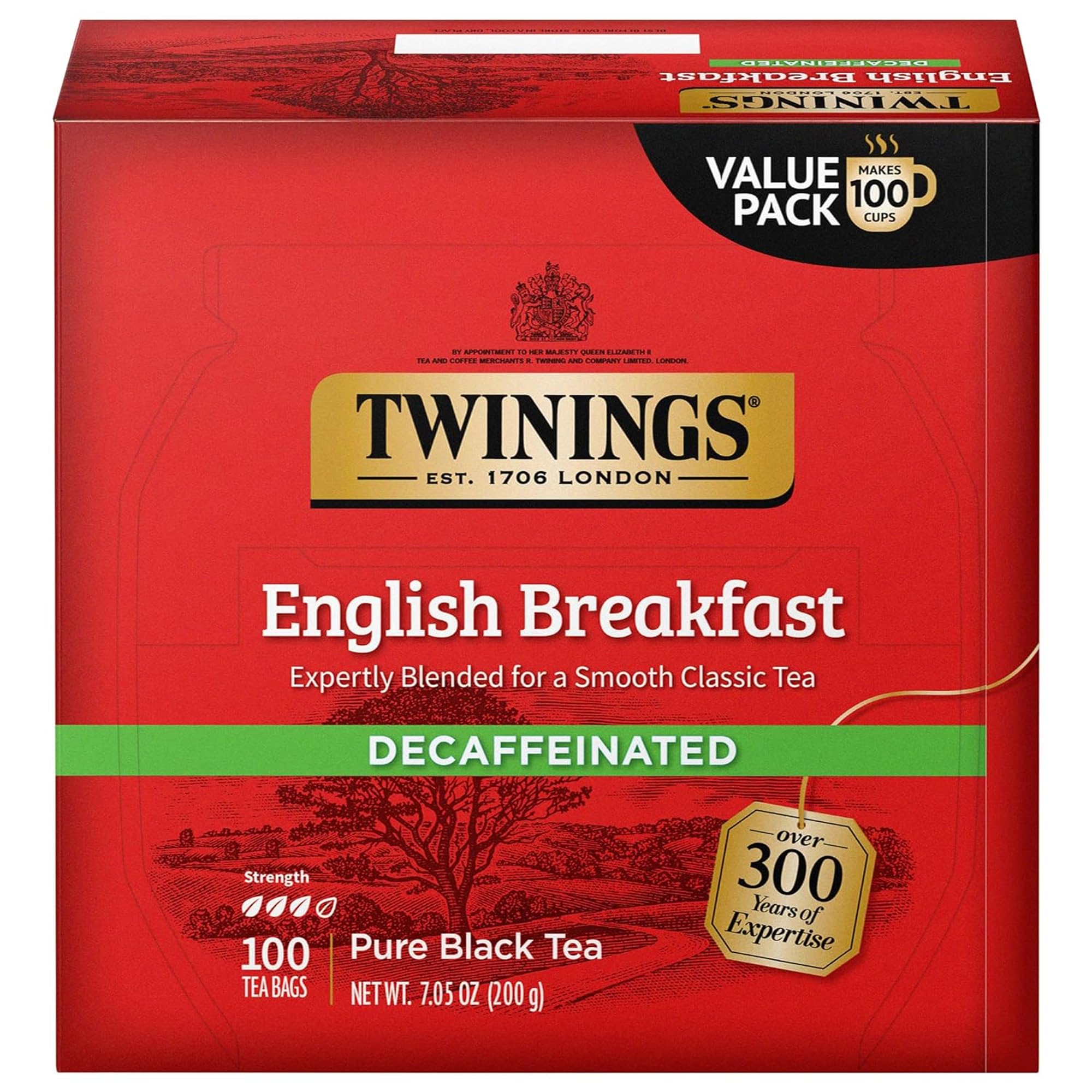 Twinings Lemon & Ginger Herbal Tea Individually Wrapped Bags, 100 Count (Pack of 1), Tangy Lemon, Spicy Ginger, Naturally Caffeine-Free, Enjoy Hot or Iced, 100 Teabags