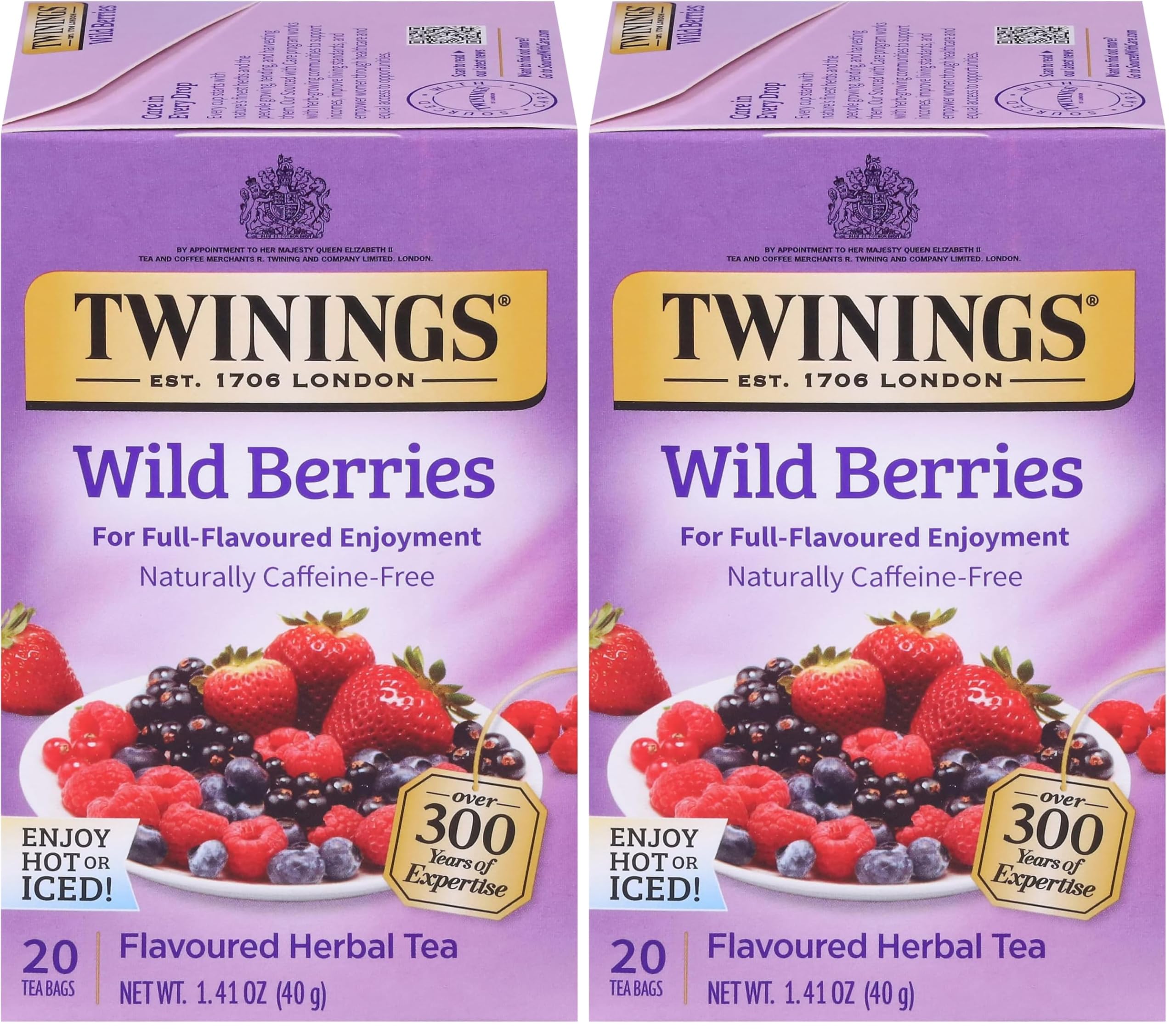 Twinings Lemon & Ginger Herbal Tea Individually Wrapped Bags, 100 Count (Pack of 1), Tangy Lemon, Spicy Ginger, Naturally Caffeine-Free, Enjoy Hot or Iced, 100 Teabags